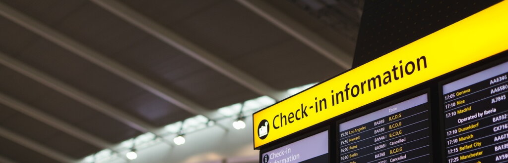 airport check-in information