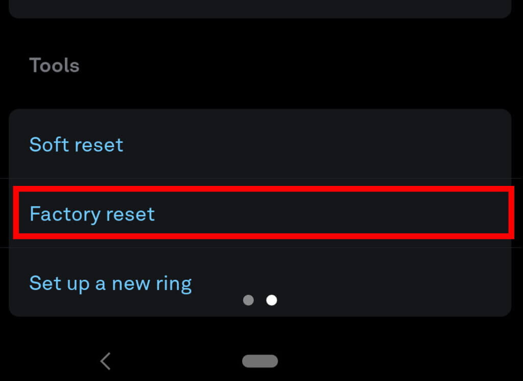 Oura Ring Factory Reset
