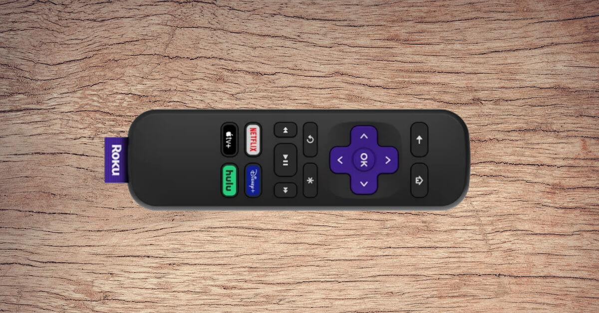 Roku Remote Without Pairing Button on wood table