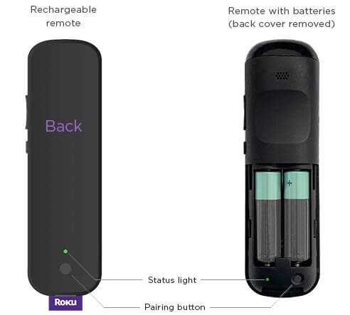 Roku Remote Pairing button