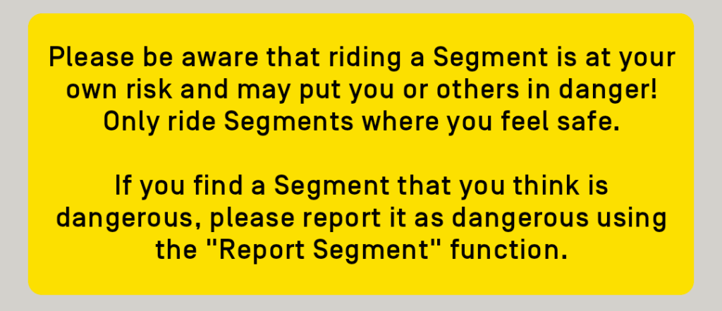 onewheel app warning for segments