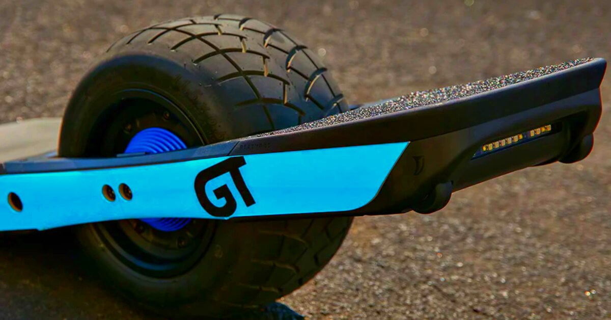 Onewheel with GT Fangs on from Land-Surf